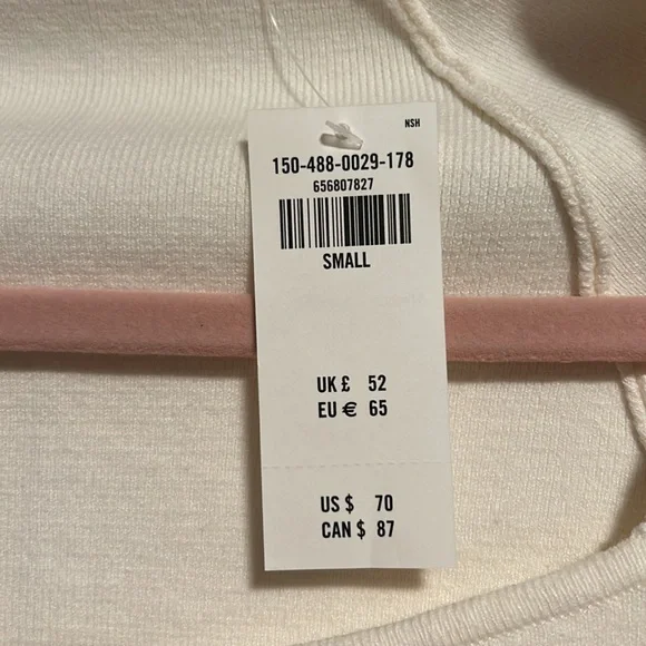 ⭐️SOLD⭐️NWT Abercrombie & Fitch Long-Sleeve Sweetheart Sweater Bodysuit - Picture 8 of 10